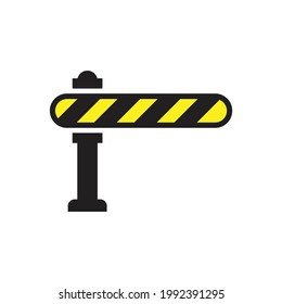 Road barrier icon design vector illustration