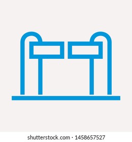 road barrier icon. Element of firefighter shop for advertising signs, mobile concept and web apps. Icon for website design and development, app development. Premium icon