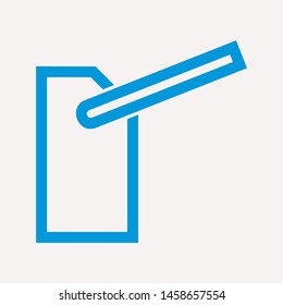 road barrier icon. Element of firefighter shop for advertising signs, mobile concept and web apps. Icon for website design and development, app development. Premium icon