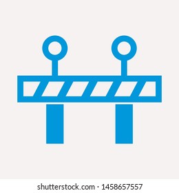 road barrier icon. Element of firefighter shop for advertising signs, mobile concept and web apps. Icon for website design and development, app development. Premium icon