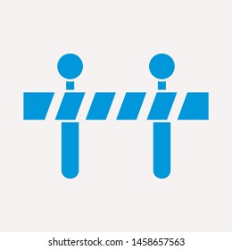 road barrier icon. Element of firefighter shop for advertising signs, mobile concept and web apps. Icon for website design and development, app development. Premium icon