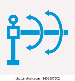 road barrier icon. Element of firefighter shop for advertising signs, mobile concept and web apps. Icon for website design and development, app development. Premium icon