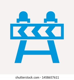 road barrier icon. Element of firefighter shop for advertising signs, mobile concept and web apps. Icon for website design and development, app development. Premium icon