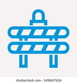 road barrier icon. Element of firefighter shop for advertising signs, mobile concept and web apps. Icon for website design and development, app development. Premium icon