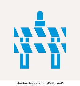 road barrier icon. Element of firefighter shop for advertising signs, mobile concept and web apps. Icon for website design and development, app development. Premium icon