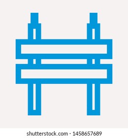 road barrier icon. Element of firefighter shop for advertising signs, mobile concept and web apps. Icon for website design and development, app development. Premium icon