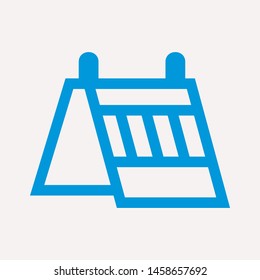 road barrier icon. Element of firefighter shop for advertising signs, mobile concept and web apps. Icon for website design and development, app development. Premium icon