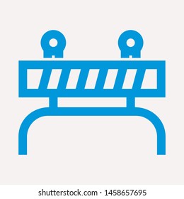 road barrier icon. Element of firefighter shop for advertising signs, mobile concept and web apps. Icon for website design and development, app development. Premium icon