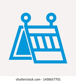road barrier icon. Element of firefighter shop for advertising signs, mobile concept and web apps. Icon for website design and development, app development. Premium icon