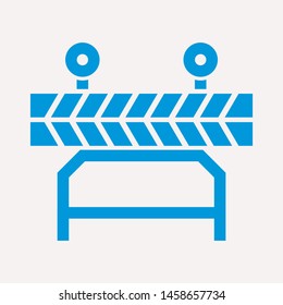 road barrier icon. Element of firefighter shop for advertising signs, mobile concept and web apps. Icon for website design and development, app development. Premium icon