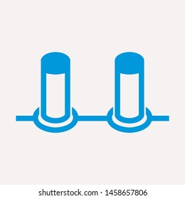 road barrier icon. Element of firefighter shop for advertising signs, mobile concept and web apps. Icon for website design and development, app development. Premium icon