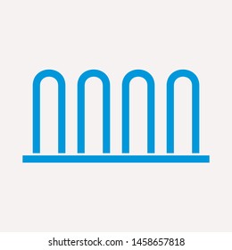 road barrier icon. Element of firefighter shop for advertising signs, mobile concept and web apps. Icon for website design and development, app development. Premium icon