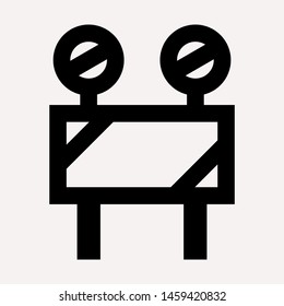road barrier icon. Element of firefighter shop for advertising signs, mobile concept and web apps. Icon for website design and development, app development. Premium icon
