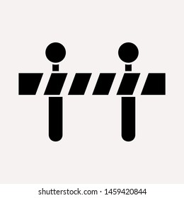 road barrier icon. Element of firefighter shop for advertising signs, mobile concept and web apps. Icon for website design and development, app development. Premium icon
