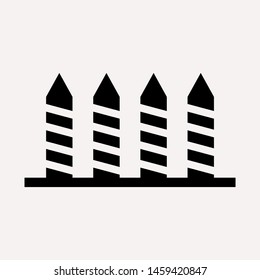 road barrier icon. Element of firefighter shop for advertising signs, mobile concept and web apps. Icon for website design and development, app development. Premium icon
