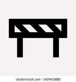 road barrier icon. Element of firefighter shop for advertising signs, mobile concept and web apps. Icon for website design and development, app development. Premium icon
