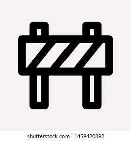 road barrier icon. Element of firefighter shop for advertising signs, mobile concept and web apps. Icon for website design and development, app development. Premium icon
