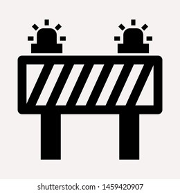 road barrier icon. Element of firefighter shop for advertising signs, mobile concept and web apps. Icon for website design and development, app development. Premium icon

