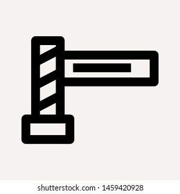 road barrier icon. Element of firefighter shop for advertising signs, mobile concept and web apps. Icon for website design and development, app development. Premium icon
