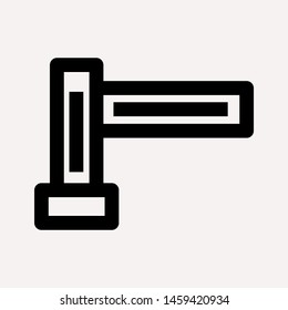 road barrier icon. Element of firefighter shop for advertising signs, mobile concept and web apps. Icon for website design and development, app development. Premium icon
