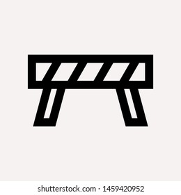 road barrier icon. Element of firefighter shop for advertising signs, mobile concept and web apps. Icon for website design and development, app development. Premium icon
