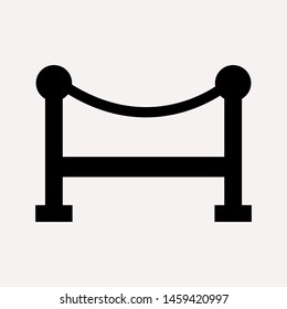 road barrier icon. Element of firefighter shop for advertising signs, mobile concept and web apps. Icon for website design and development, app development. Premium icon
