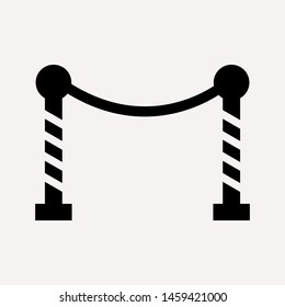 road barrier icon. Element of firefighter shop for advertising signs, mobile concept and web apps. Icon for website design and development, app development. Premium icon
