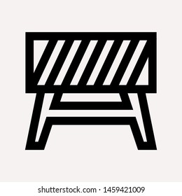 road barrier icon. Element of firefighter shop for advertising signs, mobile concept and web apps. Icon for website design and development, app development. Premium icon

