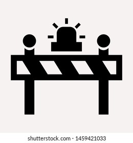 road barrier icon. Element of firefighter shop for advertising signs, mobile concept and web apps. Icon for website design and development, app development. Premium icon
