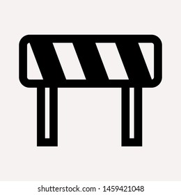 road barrier icon. Element of firefighter shop for advertising signs, mobile concept and web apps. Icon for website design and development, app development. Premium icon
