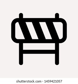 road barrier icon. Element of firefighter shop for advertising signs, mobile concept and web apps. Icon for website design and development, app development. Premium icon
