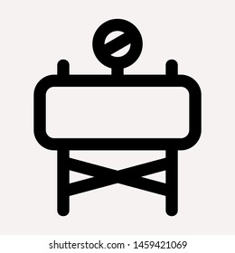 road barrier icon. Element of firefighter shop for advertising signs, mobile concept and web apps. Icon for website design and development, app development. Premium icon
