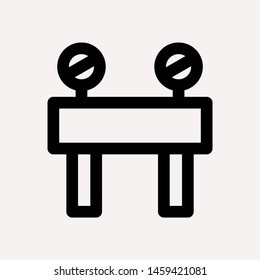 road barrier icon. Element of firefighter shop for advertising signs, mobile concept and web apps. Icon for website design and development, app development. Premium icon
