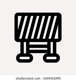 road barrier icon. Element of firefighter shop for advertising signs, mobile concept and web apps. Icon for website design and development, app development. Premium icon
