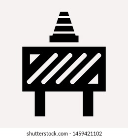 road barrier icon. Element of firefighter shop for advertising signs, mobile concept and web apps. Icon for website design and development, app development. Premium icon
