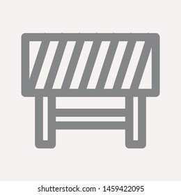 road barrier icon. Element of firefighter shop for advertising signs, mobile concept and web apps. Icon for website design and development, app development. Premium icon
