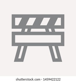 road barrier icon. Element of firefighter shop for advertising signs, mobile concept and web apps. Icon for website design and development, app development. Premium icon
