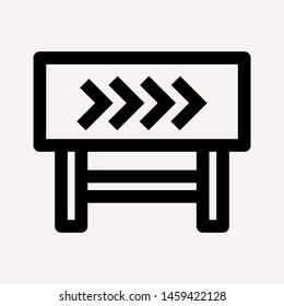 road barrier icon. Element of firefighter shop for advertising signs, mobile concept and web apps. Icon for website design and development, app development. Premium icon
