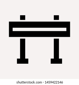 road barrier icon. Element of firefighter shop for advertising signs, mobile concept and web apps. Icon for website design and development, app development. Premium icon
