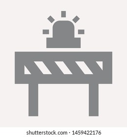road barrier icon. Element of firefighter shop for advertising signs, mobile concept and web apps. Icon for website design and development, app development. Premium icon
