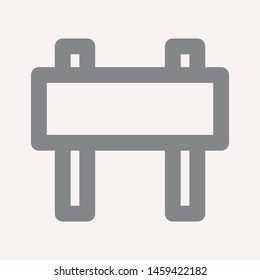 road barrier icon. Element of firefighter shop for advertising signs, mobile concept and web apps. Icon for website design and development, app development. Premium icon
