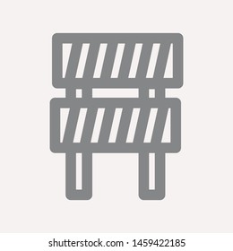 road barrier icon. Element of firefighter shop for advertising signs, mobile concept and web apps. Icon for website design and development, app development. Premium icon
