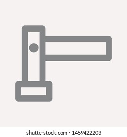 road barrier icon. Element of firefighter shop for advertising signs, mobile concept and web apps. Icon for website design and development, app development. Premium icon
