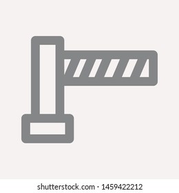 road barrier icon. Element of firefighter shop for advertising signs, mobile concept and web apps. Icon for website design and development, app development. Premium icon
