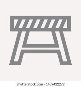 road barrier icon. Element of firefighter shop for advertising signs, mobile concept and web apps. Icon for website design and development, app development. Premium icon
