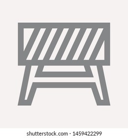 road barrier icon. Element of firefighter shop for advertising signs, mobile concept and web apps. Icon for website design and development, app development. Premium icon
