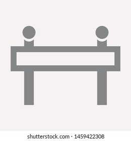 road barrier icon. Element of firefighter shop for advertising signs, mobile concept and web apps. Icon for website design and development, app development. Premium icon
