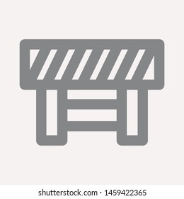 road barrier icon. Element of firefighter shop for advertising signs, mobile concept and web apps. Icon for website design and development, app development. Premium icon
