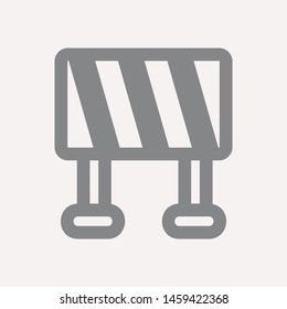 road barrier icon. Element of firefighter shop for advertising signs, mobile concept and web apps. Icon for website design and development, app development. Premium icon
