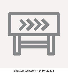 road barrier icon. Element of firefighter shop for advertising signs, mobile concept and web apps. Icon for website design and development, app development. Premium icon
